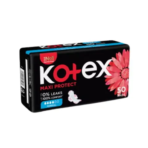 Kotex Maxi Thick Sanitary Pads Normal with Wings 50s thumbnail 1