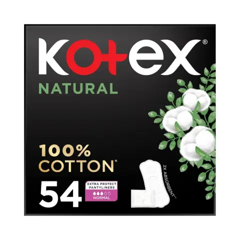 Kotex Normal Flat Unscented Panty Liners 54s thumbnail 1