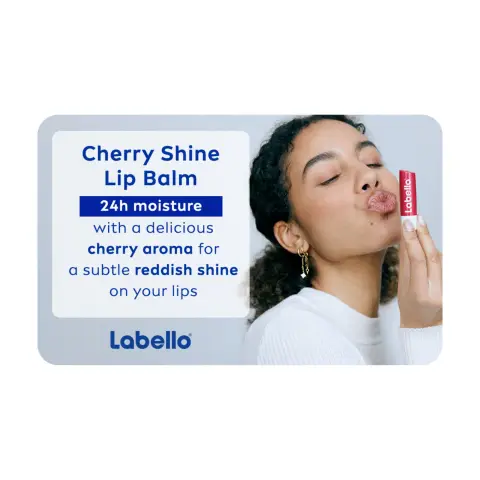 Labello Cherry Shine Moisturising Lip Balm 4.8g thumbnail 4