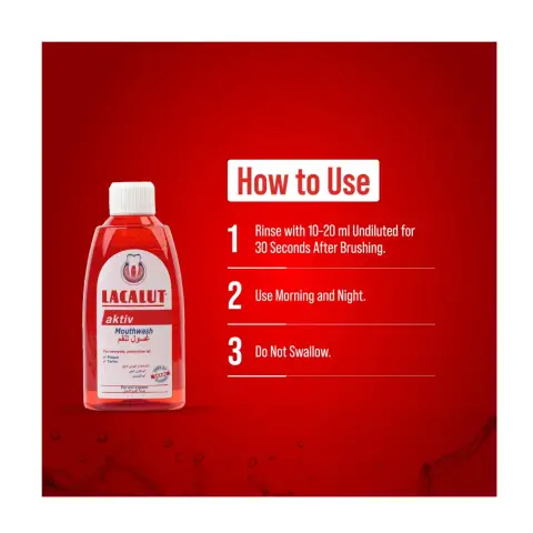 Lacalut Aktiv Mouth Wash 300Ml thumbnail 2