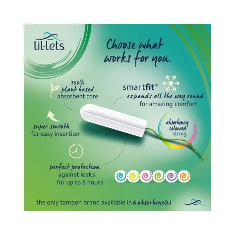 Lil-Lets Non-Applicator Super Plus Tampons 16s thumbnail 3