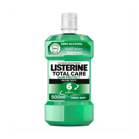 Listerine Total Care Gum Protect Mild Taste Mouthwash With Zero Alcohol 500mL 