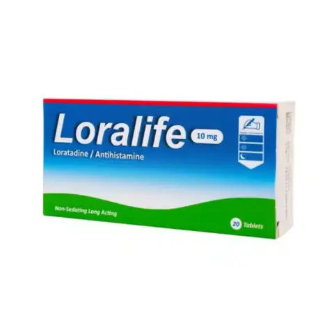 Loralife 10mg 20 Tablets thumbnail 1
