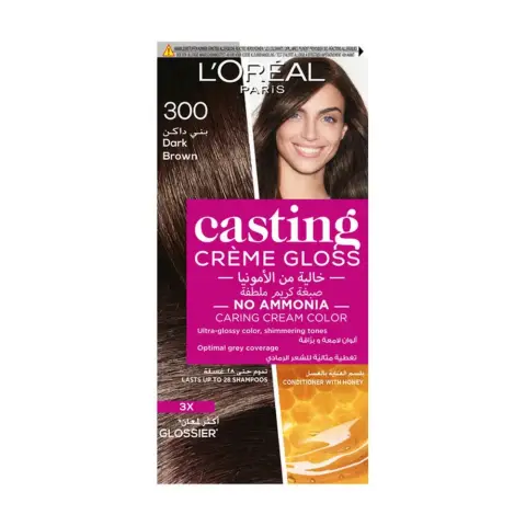 Loreal Casting Creme Gloss 300 Drak Brown Hair Conditioning Color thumbnail 1