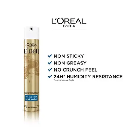 Loreal Elnett Strong Hold Hair Spray 400mL  thumbnail 2