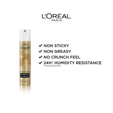 L'Oreal Elnett Extra Strong Hold Finishing Hair Spray 200mL thumbnail 2