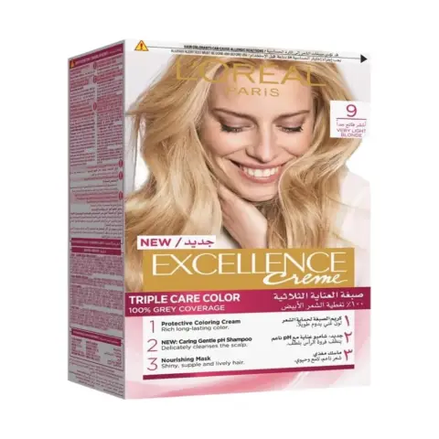 L’Oréal Paris Excellence Creme 9 Very Light Blonde Haircolor thumbnail 1