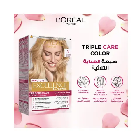 L’Oréal Paris Excellence Creme 9 Very Light Blonde Haircolor thumbnail 2