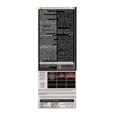 Loreal Prodigy 1.0 Obsidian Black Hair Dye thumbnail 2