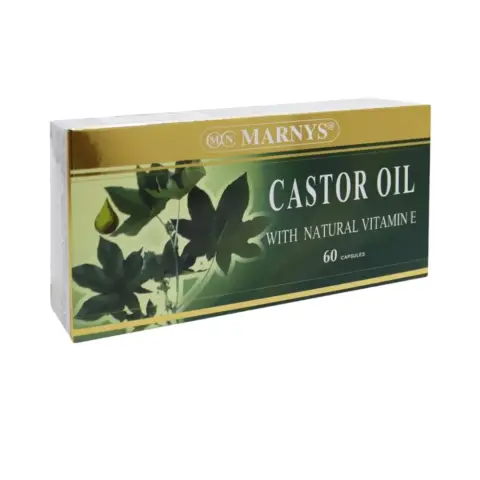Marnys Castor Oil Capsules 60s thumbnail 1