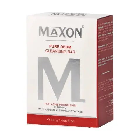 Maxon Pure Derm Purifying Facial Soap Bar with Tea Tree & Glycerin for Acne-Prone Skin thumbnail 1
