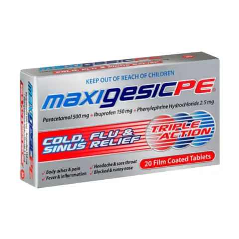 Maxigesic PE 20 Tablets thumbnail 1