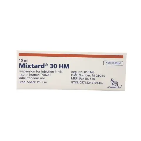 Mixtard 30 HM Injection 10ml thumbnail 1