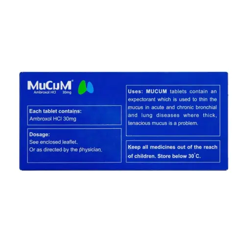 Mucum 30mg 20 Tablets thumbnail 2