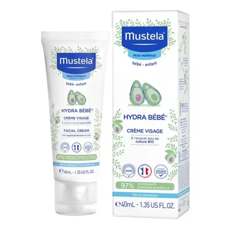 Mustela Hydra Baby Moisturising Face Cream for Newborn 40ml thumbnail 1