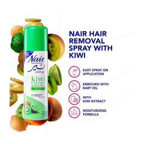 Nair Hair Removal Spray Kiwi 200mL thumbnail 2