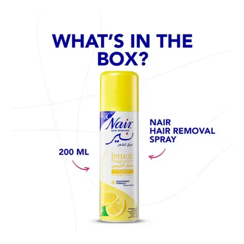 Nair Hair Removal Spray Lemon 200mL thumbnail 2