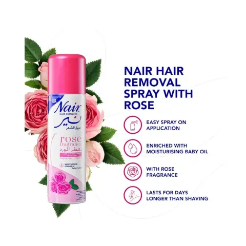 Nair Hair Removal Spray Rose 200mL thumbnail 2