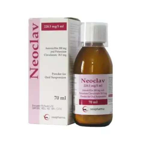 Neoclav 228.5mg Suspension 70ml thumbnail 1