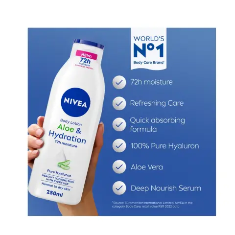 Nivea Nv058 Aloe & Hydration Body Lotion 250mL thumbnail 2