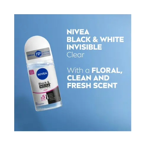 Nivea Nv170 Women Invisibile B&W Deo Roll On 50mL thumbnail 2