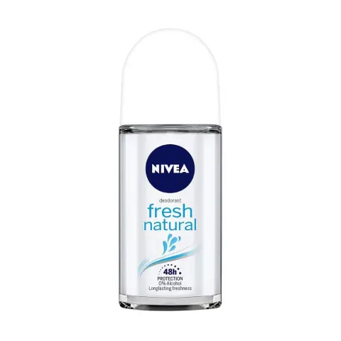 Nivea Fresh Natural Roll On Deodorant, 50 mL thumbnail 1