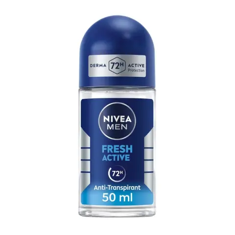 Nivea Nv307 Antiperspirant Roll-on for Men, Fresh Active Fresh Scent, 50mL thumbnail 1