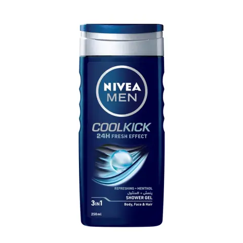 Nivea Nv602 Cool Kick Shower Gel Men 250mL thumbnail 1