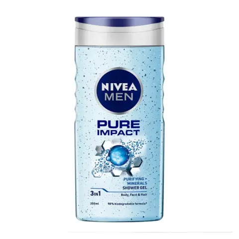 Nivea Nv609 Pure Impact Men Sower Gel 250mL thumbnail 1