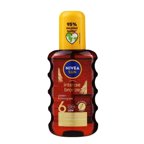 Nivea Nv851 Sun Carotenne Tan Oil Spf6 Spray 200mL thumbnail 1