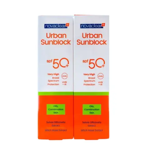 Novaclear+ Urban Sunblock Spf50+ Oily 40mL 1+1Offer thumbnail 1