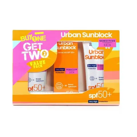 Novaclear+ Urban Sunblock Spf50+ Sensitive Skin 40mL 1+2 Offer thumbnail 1