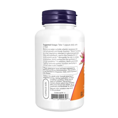 Now Biotin Extra Strength 10,000Mcg Capsules 120S thumbnail 3