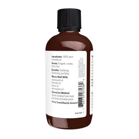 Now 100% Pure Citronella Essential Oil 30mL thumbnail 2
