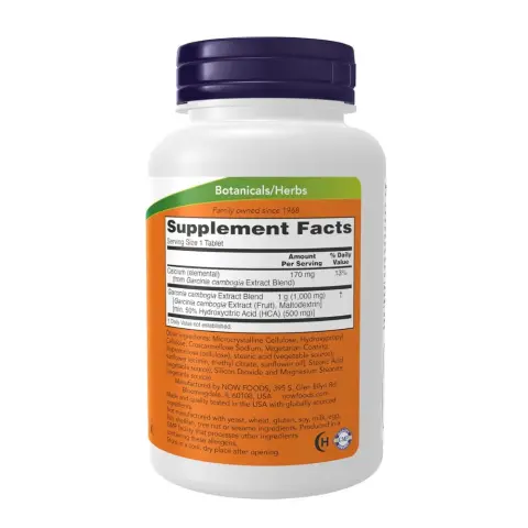 Now Garcinia Cambogia Weight Management Supplement Tablets 1000mg 120s thumbnail 2