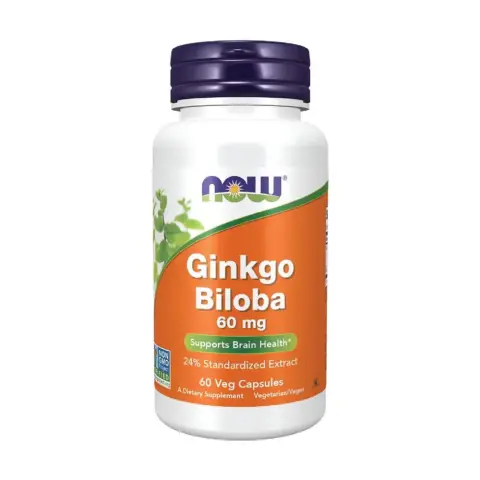 Now Ginkgo Biloba 60Mg Capsules 30'S thumbnail 1