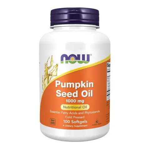 Now Pumpkin Seed Oil 1000mg Prostate & Urinary Health Softgels 100s thumbnail 1
