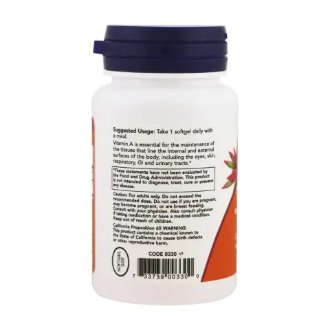 Now Vitamin A 10,000 Softgels 100S thumbnail 3