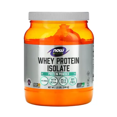 Now Sports Whey Protein Isolate Powder with BCAA 544g thumbnail 1