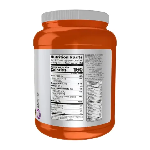 Now Sports Dutch Chocolate Whey Protein Powder 907g thumbnail 2