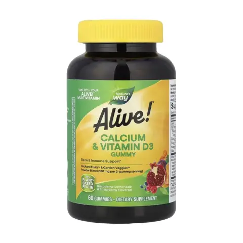 Nature's way Alive Calcium + D3 Gummies 60S thumbnail 1