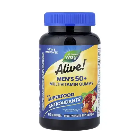 Nature's Way Alive Mens 50+ Gummy Vitamin 60S thumbnail 1