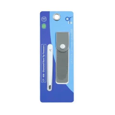 Or Bleu Ct406 Diamont Slant Tip Tweezer thumbnail 1