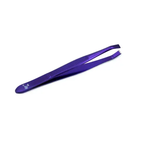 Or Bleu Ct409 Electectoplated Square Tip Tweezer thumbnail 2
