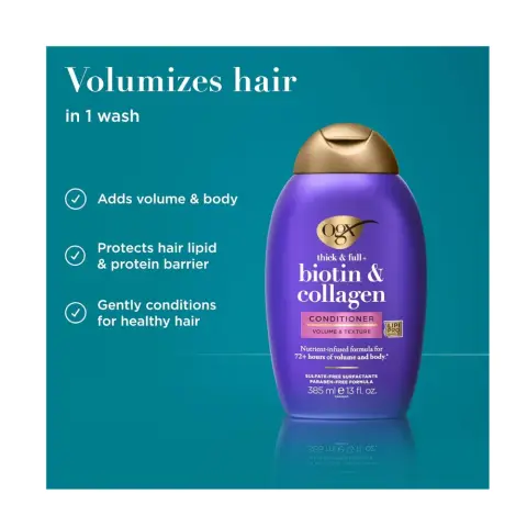 Ogx Biotin & Collagen Conditioner 385Ml thumbnail 2