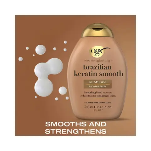 Ogx Brazilian Keratin Smooth Shampoo 385Ml thumbnail 3