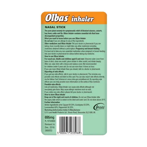 Olbas Inhaler 695mg thumbnail 2