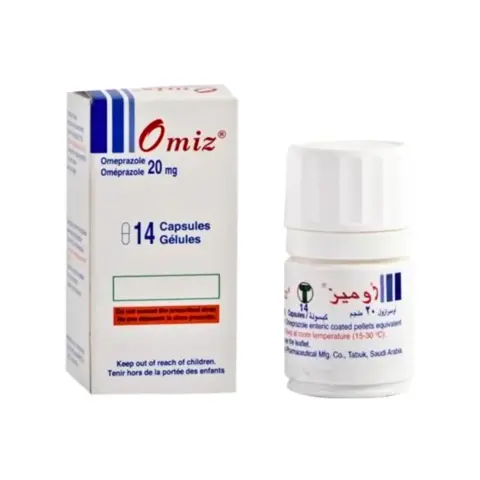 Omiz 20mg Capsules 14s thumbnail 2