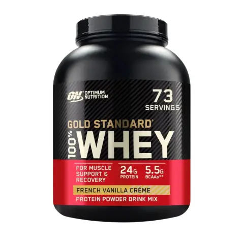 Optimum Nutrition 100% Whey Gold French Vanilla Powder 5Lb thumbnail 1