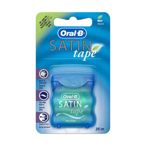 Oral-B Satin Tape Mint Dental Floss thumbnail 1